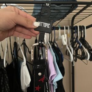 belt with red diamond stars from hot topic